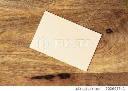 Blank white business card with copy space for your design Blank white business card with copy space for your design 102695541