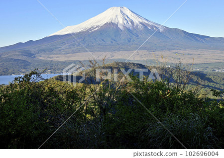 Mt. Fuji seen from the summit of Mt. Ishiwari in the Doshi massif 102696004