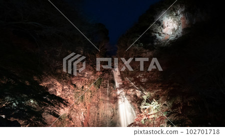 I think of the waterfall at night 102701718