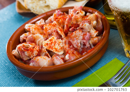 Roasted pig ears with paprika Roasted pig ears with paprika 102701763