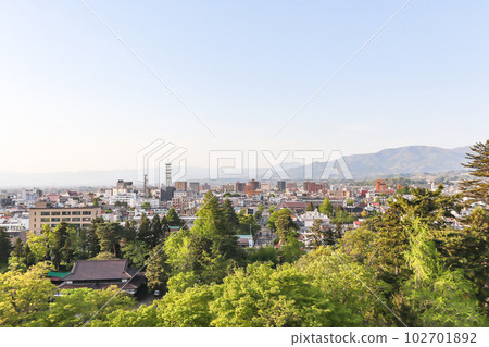 Aizuwakamatsu Castle (Tsuruga Castle) View from the castle tower 102701892