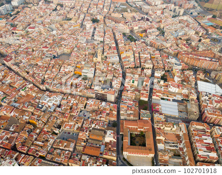Aerial view of the spanish city of Reus. Tarragona province. Catalonia. Spain 102701918