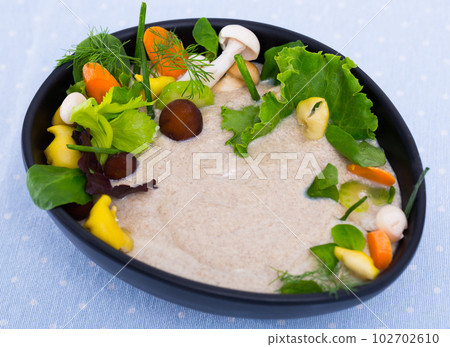 Creamy soup with mushrooms Creamy soup with mushrooms 102702610