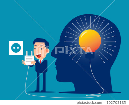 Mentoring to help in mind confusion. Solution and clear head about future vector illustration 102703185