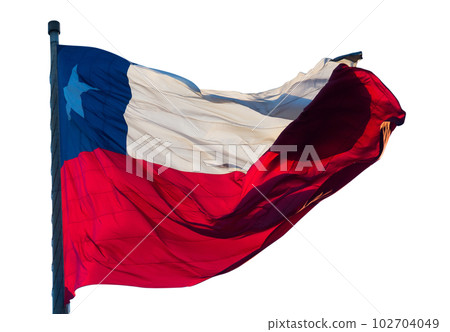 Isolated flag of Chile Isolated flag of Chile 102704049