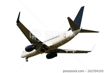 Passenger plane isolated Passenger plane isolated 102704193