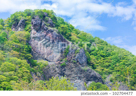 "Iwate Prefecture" Scenery of Basenkyo, Ninohe City 102704477