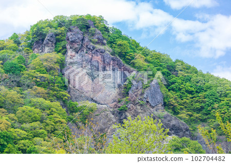 "Iwate Prefecture" Scenery of Basenkyo, Ninohe City 102704482