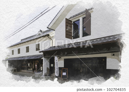 Watercolor-style Saga Castle Town Former Morinaga Family and Former Ushijima Family Saga City, Saga Prefecture Watercolor-style Saga Castle Town Former Morinaga Family and Former Ushijima Family Saga City, Saga Prefecture 102704835