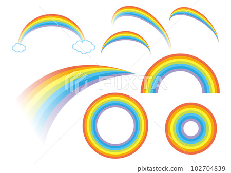 七彩彩虹插畫 102704839