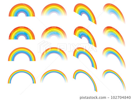 七彩彩虹插畫 102704840