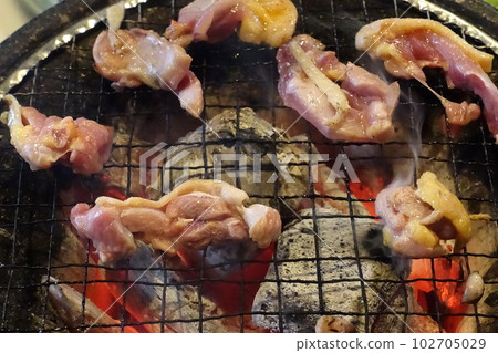 Charcoal grilled chicken Charcoal grilled chicken 102705029