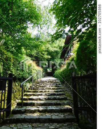 Kyoto Ohara Jakkoin staircase Kyoto Ohara Jakkoin staircase 102705866