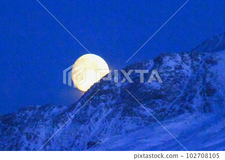 Midwinter moon over Bodo Midwinter moon over Bodo 102708105