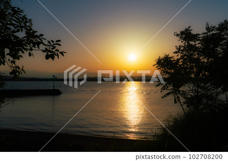 伊比伊比長良川河口的夜景 102708200