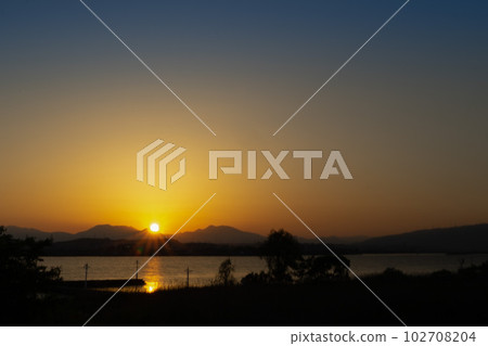 伊比伊比長良川河口的夜景 伊比伊比長良川河口的夜景 102708204
