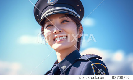 在藍天Police工作的女警(生成式AI) 在藍天Police工作的女警(生成式AI) 102708702