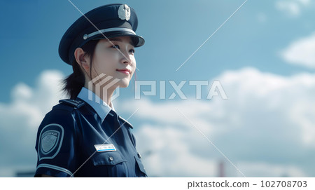 在藍天Police工作的女警(生成式AI) 在藍天Police工作的女警(生成式AI) 102708703