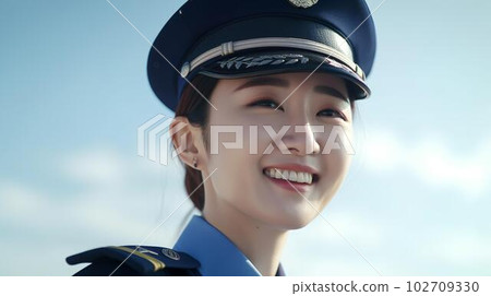 在藍天Police工作的女警（生成式AI） 102709330