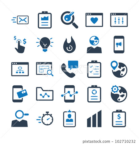 SEO Development and Marketing Icons - Set 7 SEO Development and Marketing Icons - Set 7 102710232