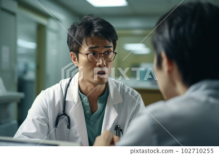 正在接受醫生檢查的病人:AI 生成的圖像 正在接受醫生檢查的病人:AI 生成的圖像 102710255