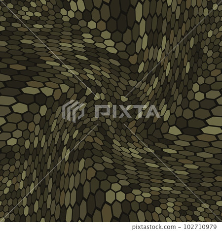 Woodland military camouflage hexagonal netting seamless pattern background 102710979