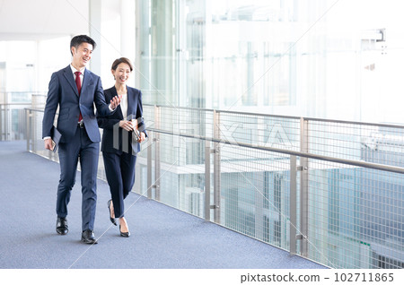 Business walking Business walking 102711865