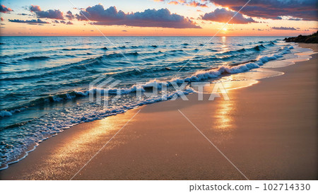 AI-generated image [Nature] Seascape 102714330