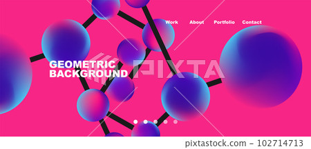 Line points connections geometric abstract background Line points connections geometric abstract background 102714713