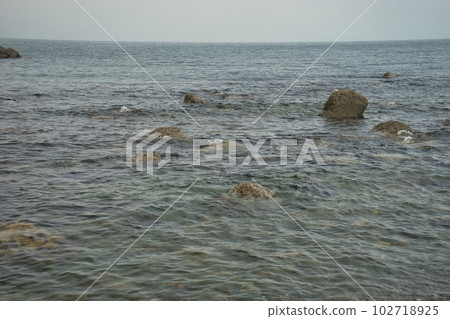 富山縣朝日町泊區海岸景觀 102718925
