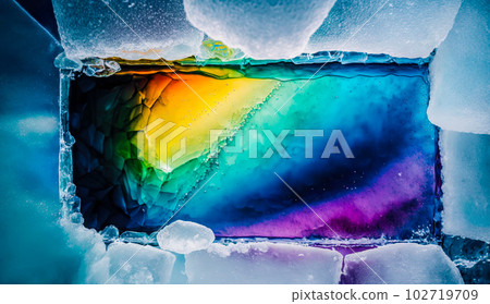 Image of colorful ice "AI-generated image" Image of colorful ice "AI-generated image" 102719709