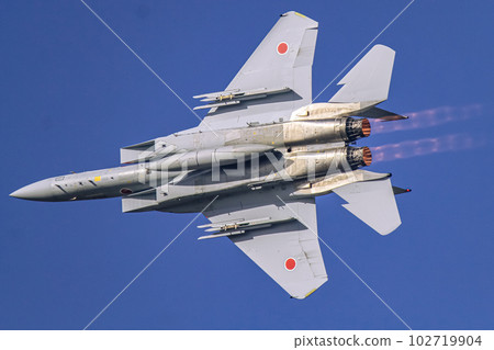 Rotating fighter plane F-15 102719904