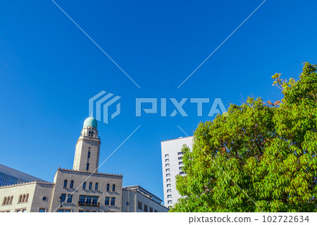 [Urban scenery of Kanagawa] Scenery around Minato Mirai, Yokohama (Yokohama Customs) 102722634