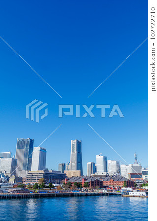[神奈川的街景] 橫濱港未來的街景 102722710