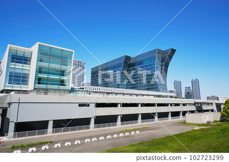 Yokohama Bay Area Rinko Park and surrounding scenery 102723299