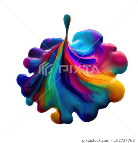 Colorful oil splatter, hand drawn for banner. Wet brush drawn spots and strokes abstract vector illustration. Colorful oil splatter, hand drawn for banner. Wet brush drawn spots and strokes abstract vector illustration. 102724768