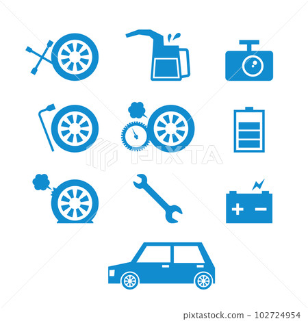 汽車維修圖標集 102724954