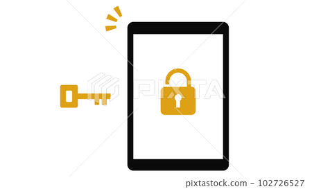 安全加密的平板電腦的插圖 安全加密的平板電腦的插圖 102726527