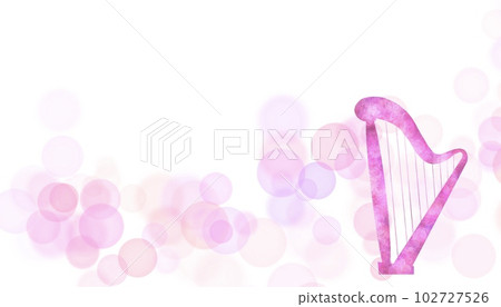 豎琴剪影的簡單插圖 豎琴剪影的簡單插圖 102727526