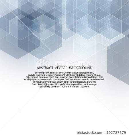 Transparent hexagons of blue color. Vector abstract background of technology, medicine and science. eps 10 Transparent hexagons of blue color. Vector abstract background of technology, medicine and science. eps 10 102727879