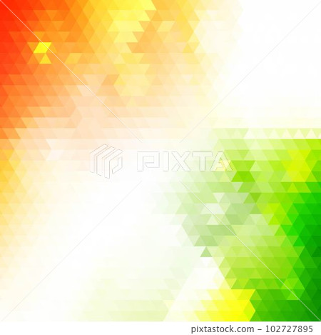 Shades of green and orange abstract polygonal geometric background - low poly. Vector illustration. eps 10 102727895