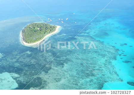 Great Barrier Reef in Cairns, Australia 102728327