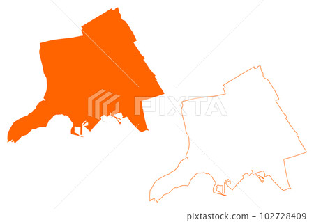 Hoorn city and municipality (Kingdom of the... - Stock Illustration ...