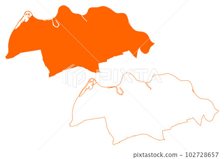Oss municipality (Kingdom of the Netherlands, Holland, North Brabant or Noord-Brabant province) map vector illustration, scribble sketch Oss map Oss municipality (Kingdom of the Netherlands, Holland, North Brabant or Noord-Brabant province) map vector illustration, scribble sketch Oss map 102728657