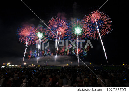 [Summer image] Omagari Fireworks (Daisen City, Akita Prefecture) National Fireworks Competition 102728705