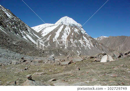 West Tibet Kailash east side West Tibet Kailash east side 102729749