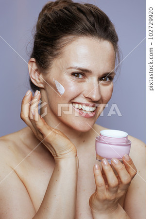 Portrait of smiling modern 40 years old woman Portrait of smiling modern 40 years old woman 102729920