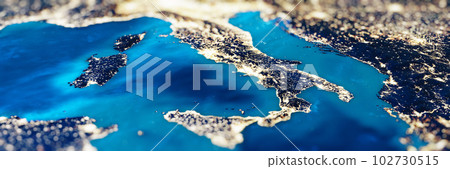 Italy tilt shift panorama Italy tilt shift panorama 102730515