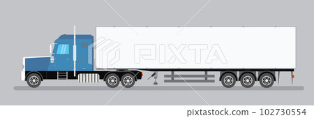 Trailer truck long vehicle. 102730554
