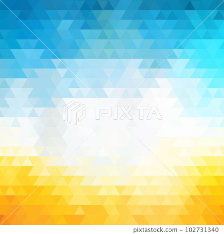 blue, yellow and white triangle background. eps 10 102731340